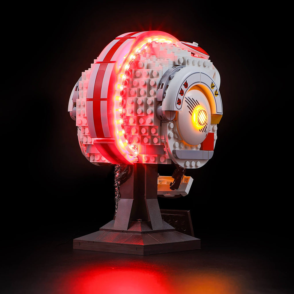 Lego iron cheap man helmet lights