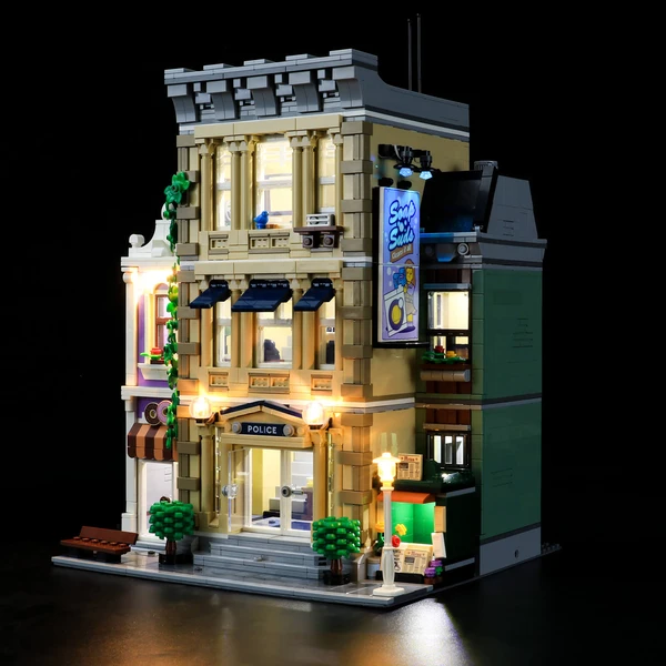 Lego City Shining With Lego Police Station 10278 Set – Lightailing