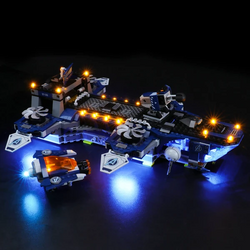 Amazing Lighting Lego Super Heroes Avengers Helicarrier 76153