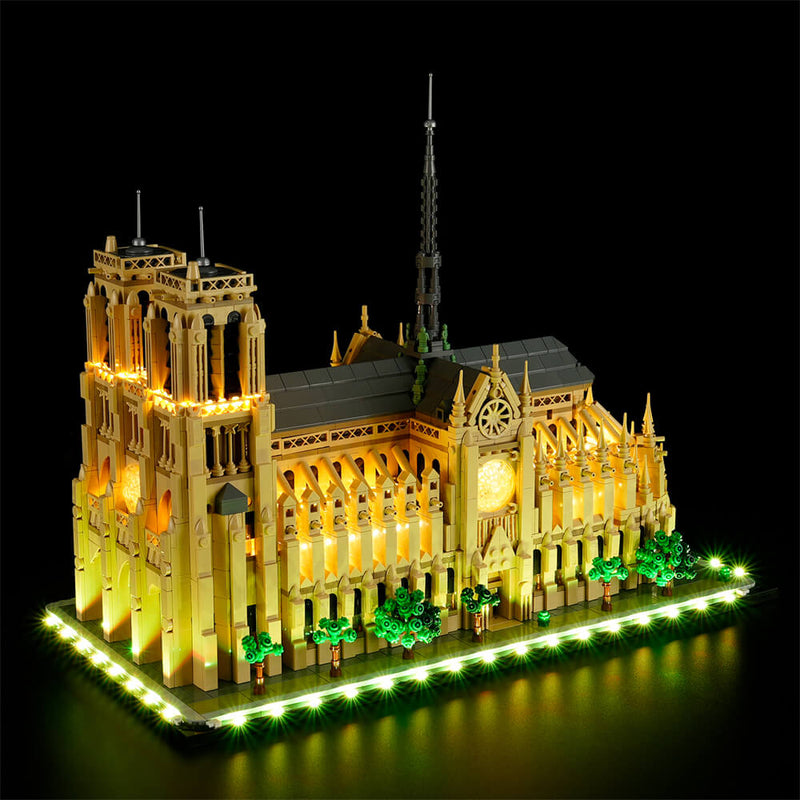 Briksmax 2.0 Light Kit For Notre-Dame de Paris 21061(Remote Version）