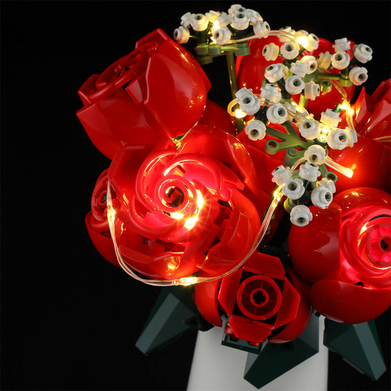 (Music Light)Briksmax 2.0 Light Kit For  Bouquet of Roses 10328