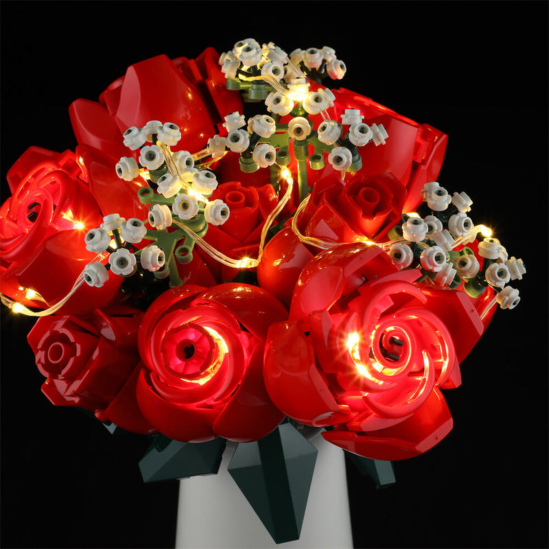 (Music Light)Briksmax 2.0 Light Kit For  Bouquet of Roses 10328