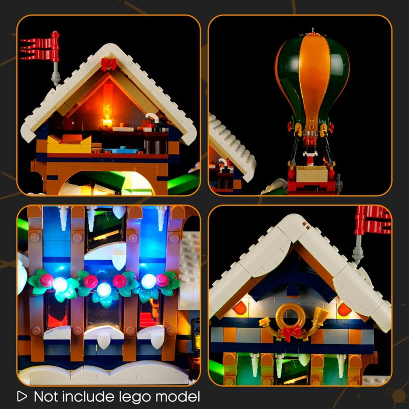 (Remote Version)Light Kit For Santa's Post Office 10339 -Lightailing