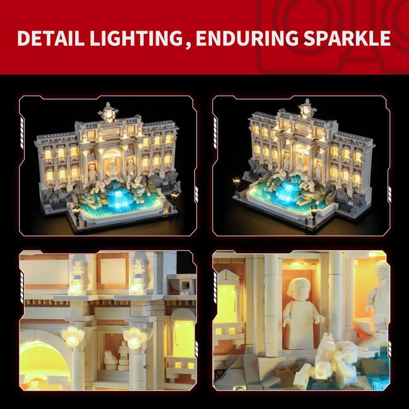 Briksmax 2.0 Light Kit For Trevi Fountain