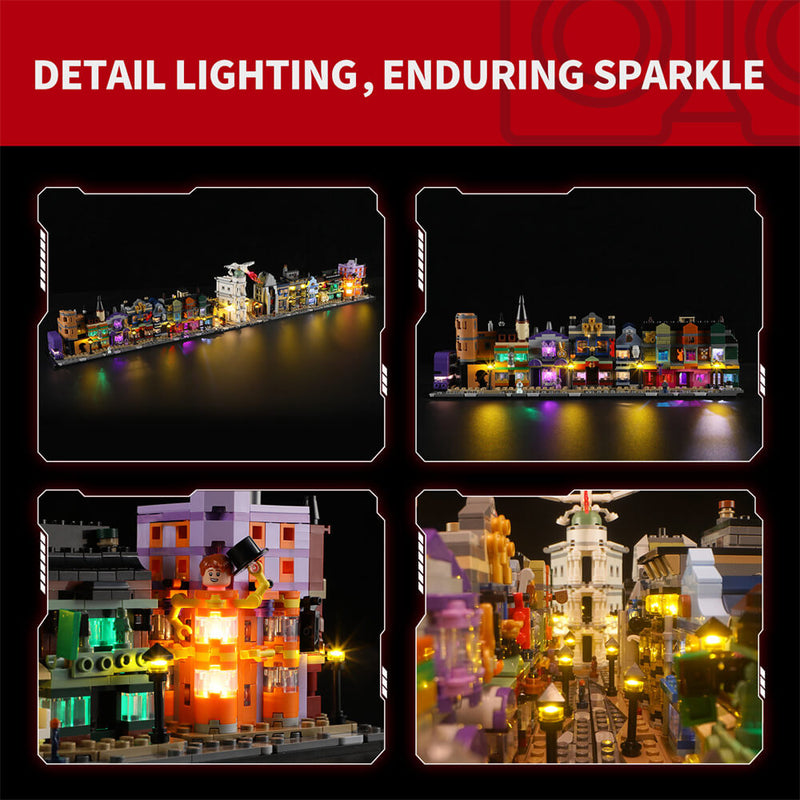 Briksmax 2.0 Light Kit For Diagon Alley™ Wizarding Shops 76444【Restock soon.Get notified】