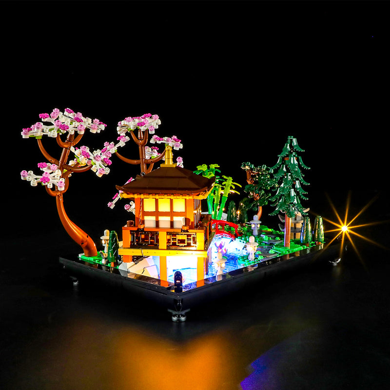 BRIKSMAX Kit d'éclairage à LED pour Lego Icons Le Jardin paisible