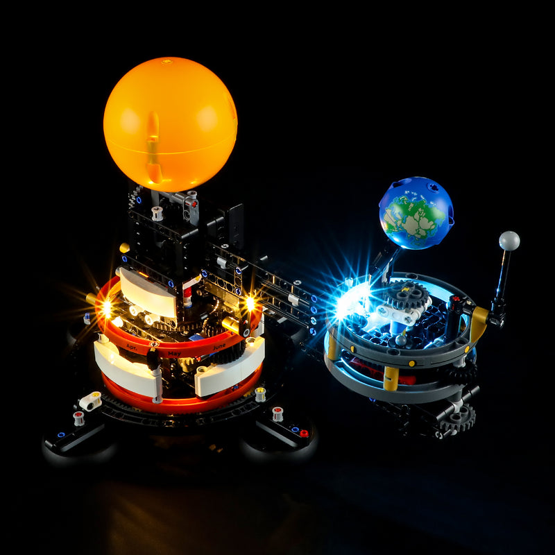 Light Kit For Planet Earth and Moon in Orbit 42179-Lightailing