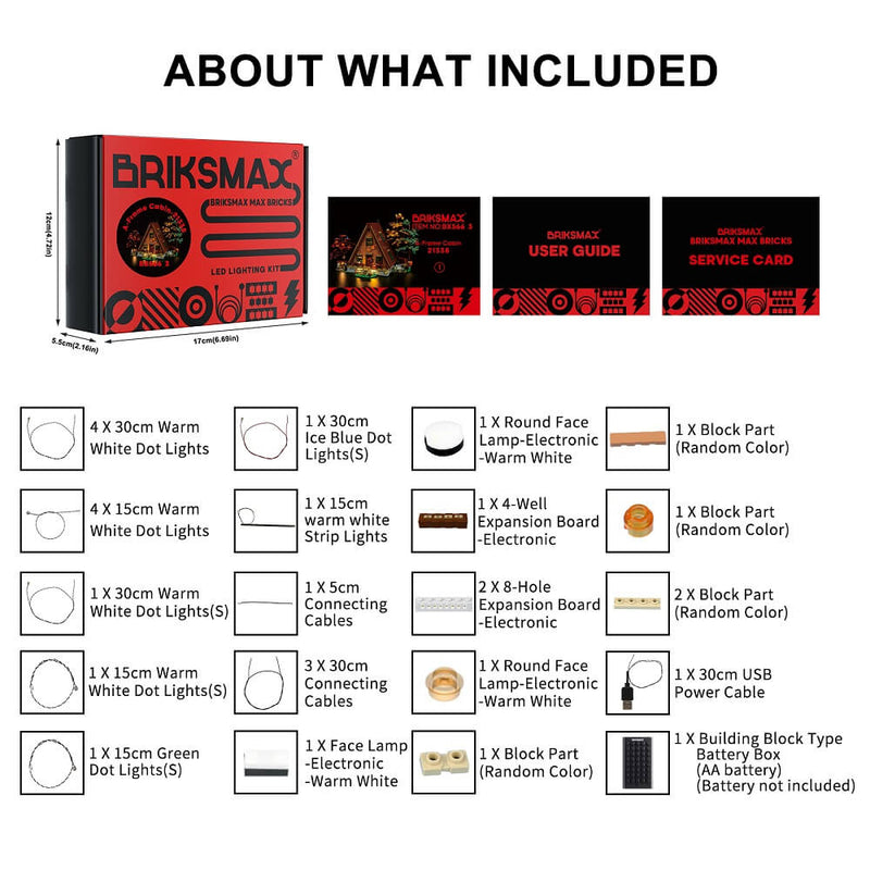 Briksmax 2.0 Light Kit For A-Frame Cabin 21338