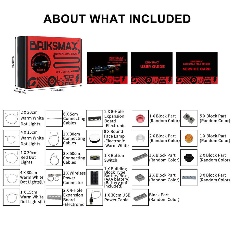 BriksMax 2.0 Light Kit For The Orient Express Train 21344-BriksMax