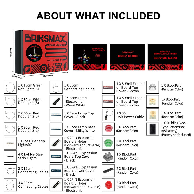 Briksmax 2.0 Light Kit For Jaws 21350-Briksmax