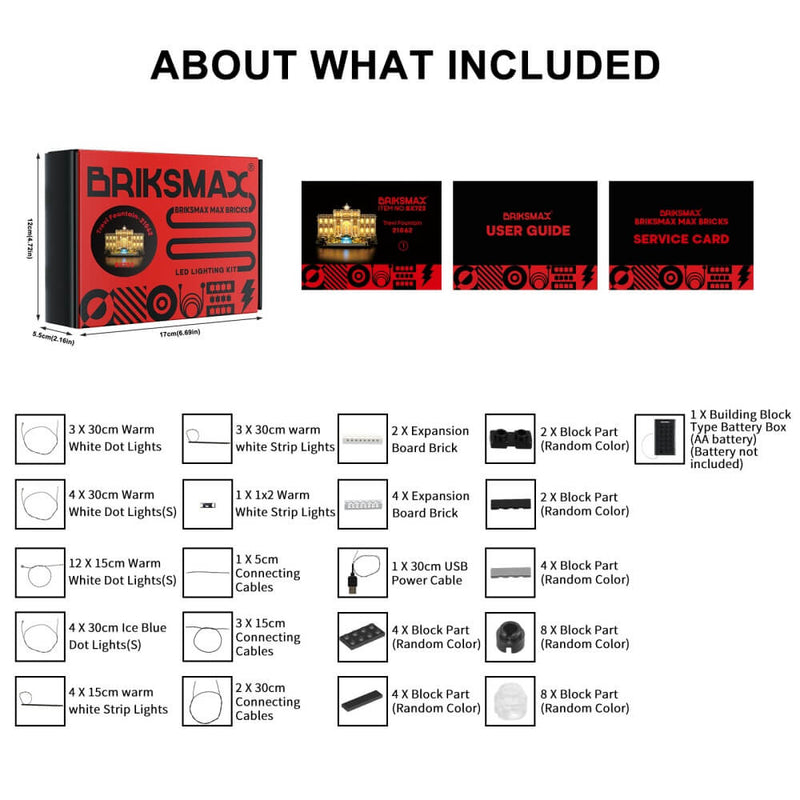 Briksmax 2.0 Light Kit For Trevi Fountain