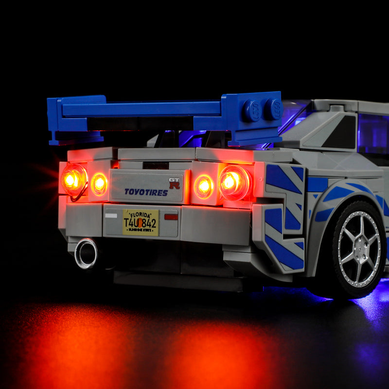 Furious Nissan Skyline GT-R (R34) 76917 Light Light Kit für 2 Fast 2