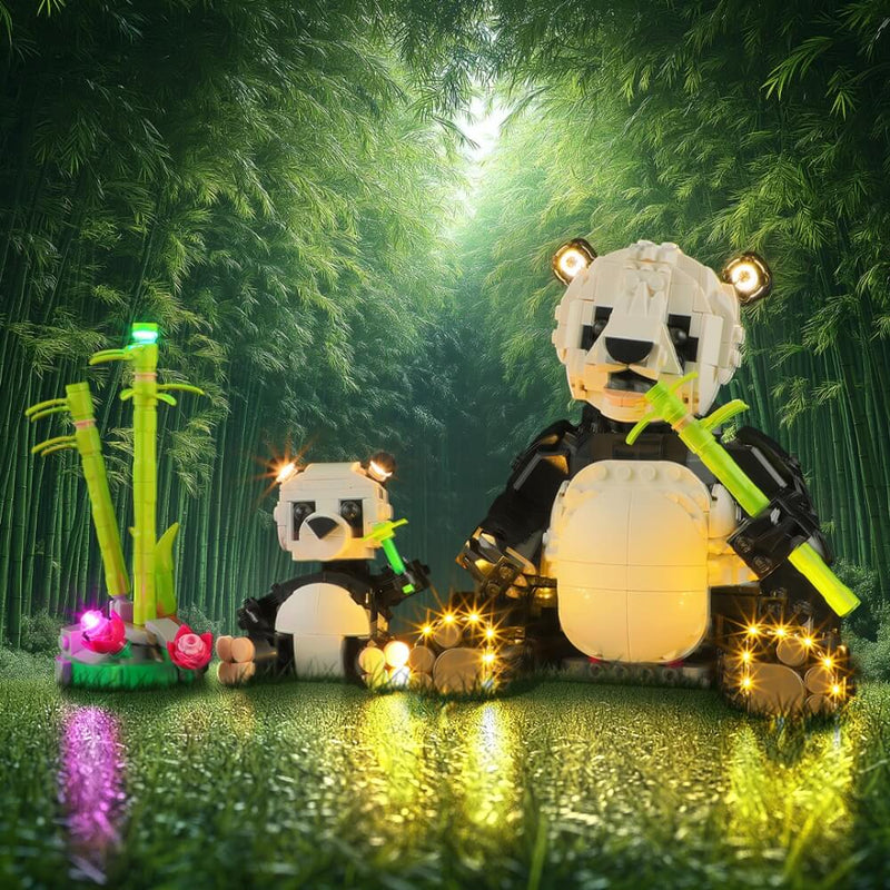 Light Kit For Wild Animals: Panda Family ＃31165—Lightailing