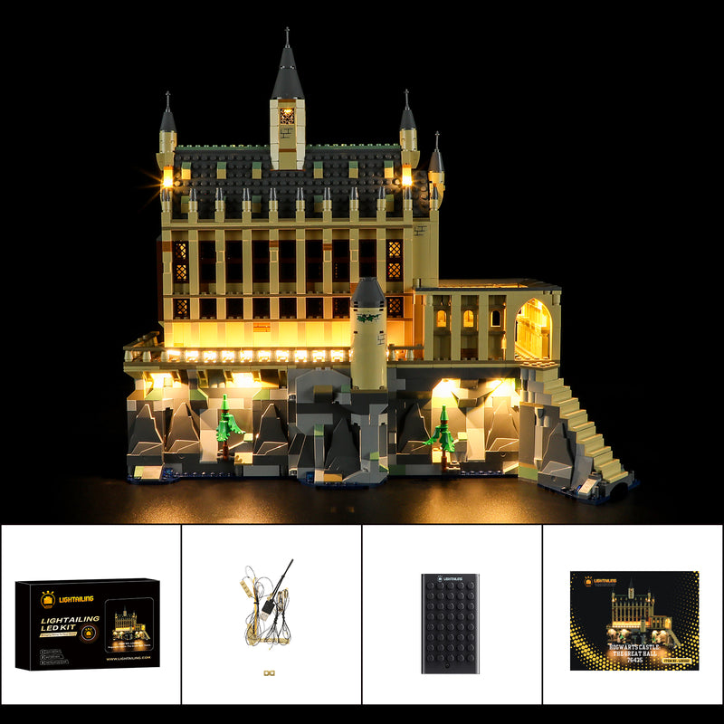 Light Kit For Hogwarts Castle Great Hall 76435-Lightailing【Only 1 left in stock】