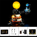 Light Kit For Planet Earth and Moon in Orbit 42179-Lightailing【Restock soon.Get notified】