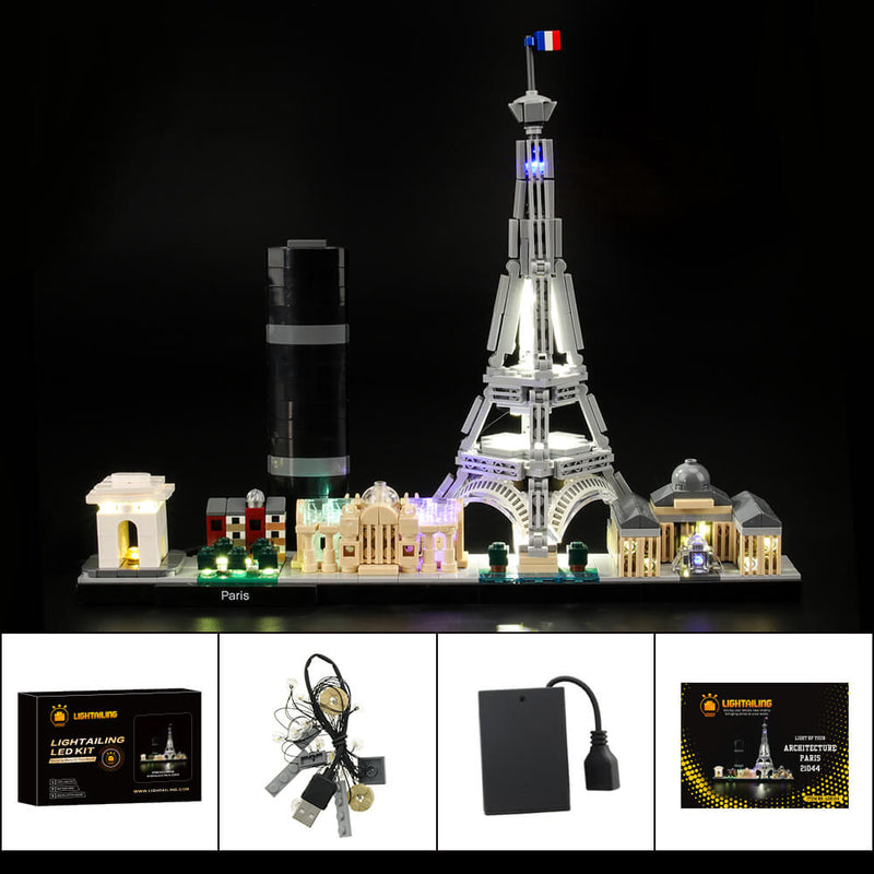 LIGHTAILING Light Set for (Architecture Las Vegas) Building Blocks Model - LED Light Kit Compatible with Lego 21047(NOT Included The Model)