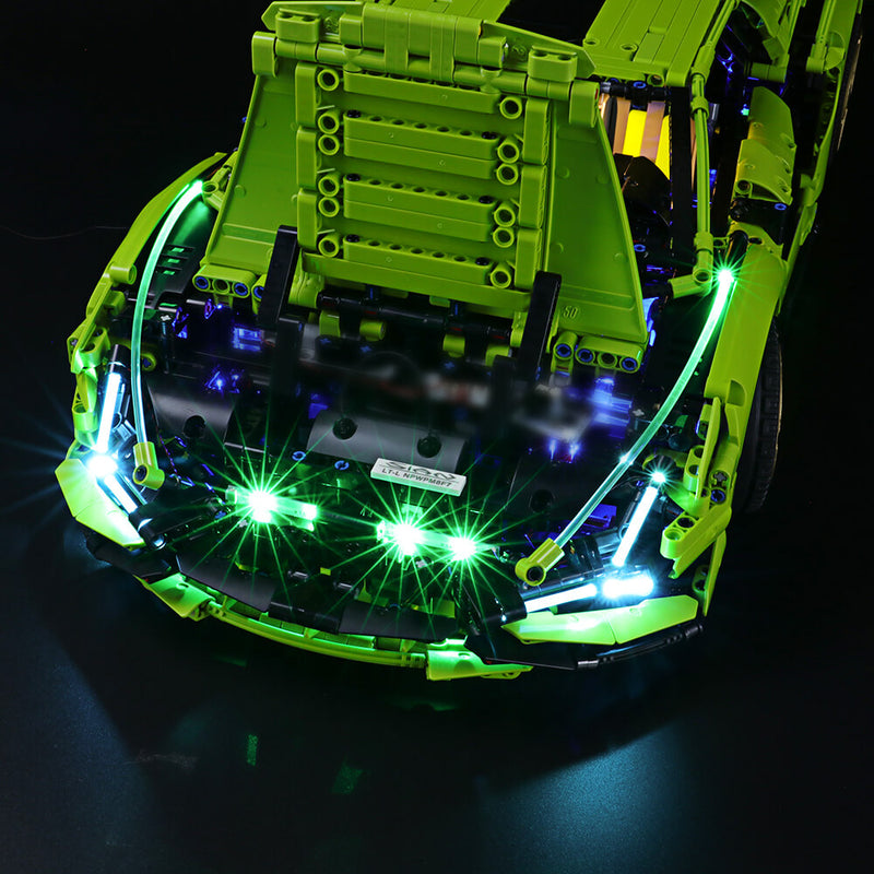 LED Licht Beleuchtung SET Akku Box passend für Lego Lamborghini SIAN 42115