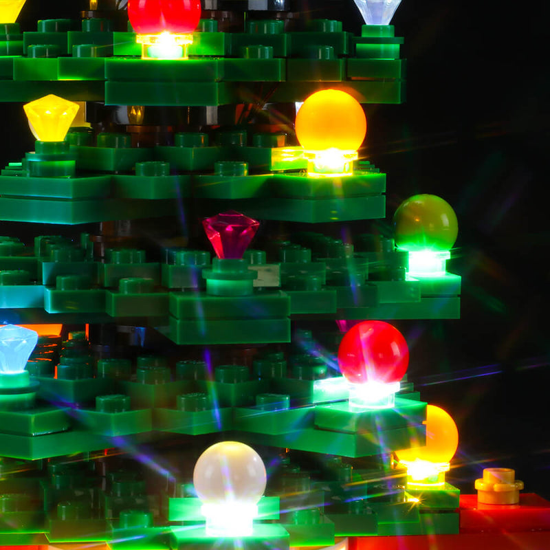 Light Kit For Lego Creator Christmas Tree 40338 (Flashing!) – Lightailing