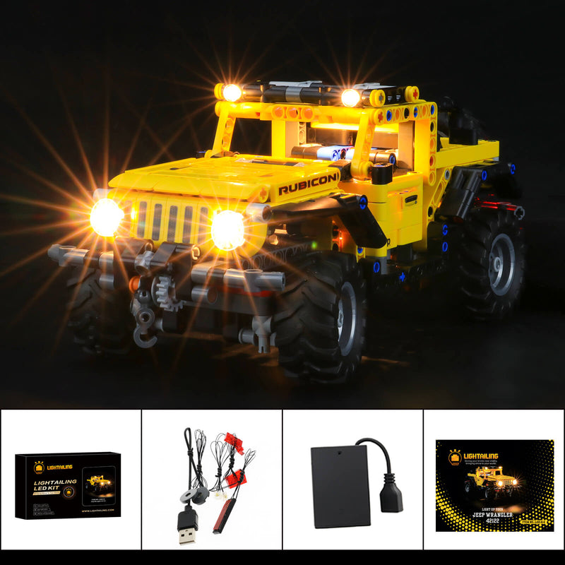Lightailing Best Light Kit for Lego Technic Jeep Wrangler 42122