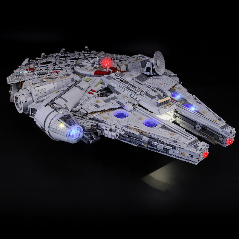 Lightailing Light Set for (ULTIMATE Millennium Falcon) Building Blocks Model - LED Light Kit Compatible with Lego 75192(NOT Included The Model)