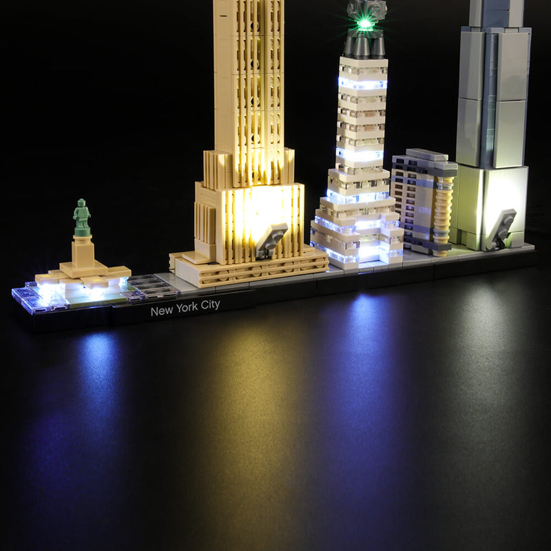 Set Light New Lightailing York Lego Kit 21028 for City