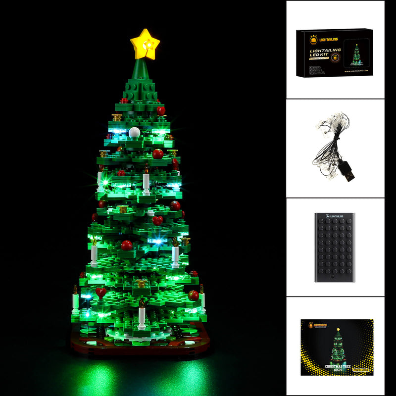 Christmas Tree 2-in-1 #40573 Light Kit - Lego Light Kit - Light My Bricks