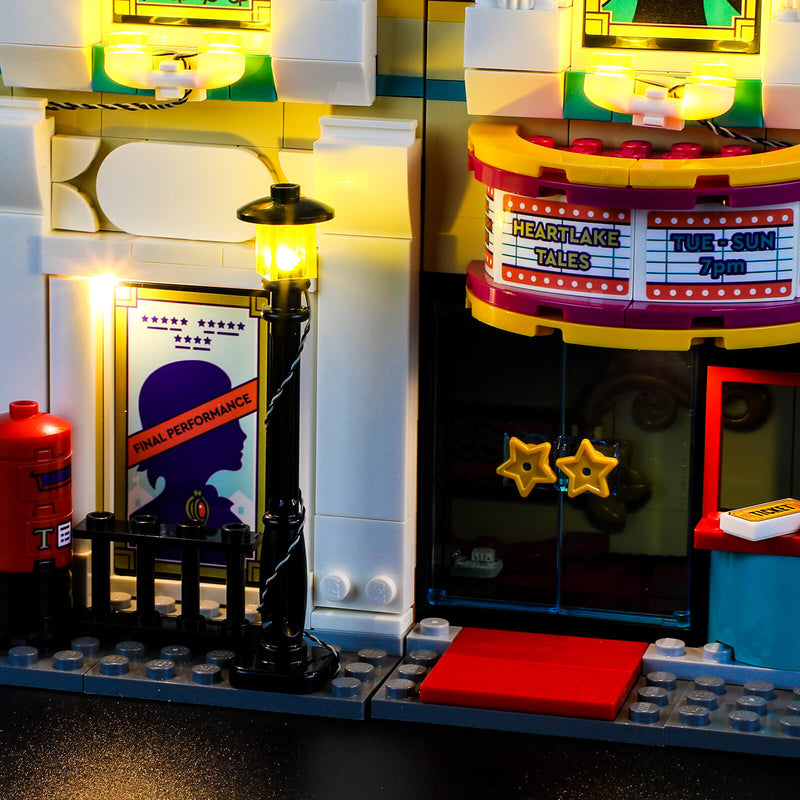 Light Kit For Lego Andrea\'s – Mode) Theater Night School 41714(Amazing Lightailing