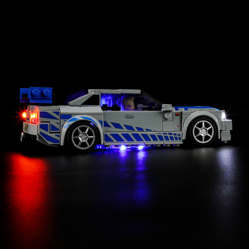BrickBling LED Light for Lego Speed Champions Fast & Furious Nissan Skyline  GT-R (R34) Toy Car Building Set, DIY Lighting Kit for Lego 76917 (No